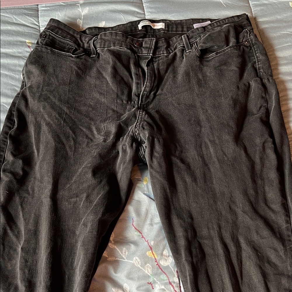 Signature by Levi Strauss Women's Black mid-rise Skinny Jeans